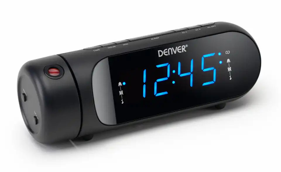Radio reloj Denver con proyección y doble alarma | CPR-700